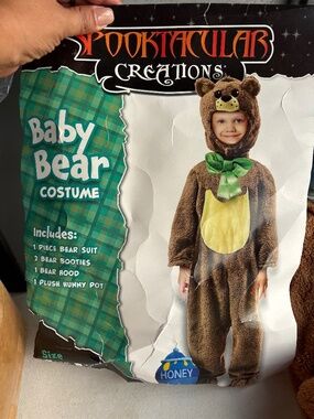 Spooktacular creations baby bear costume. Size 3T New.